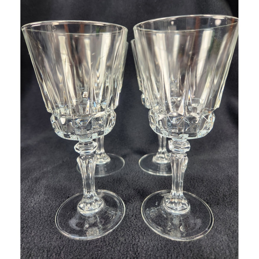 Set Lady Victoria Durand Cristal D'Arques CHANTELLE Crystal Water/Wine Goblets